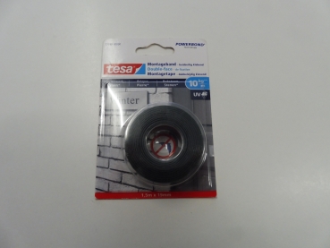 Tesa mounting tape, adhesive on both sides, 1.5m x 19mm, max. 10 kg / m # 77748-00000